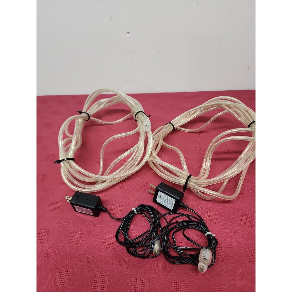 Rope Lights 2~15 Foot Strands Of LED Rope Lights Warm White Deck~RV~Garden